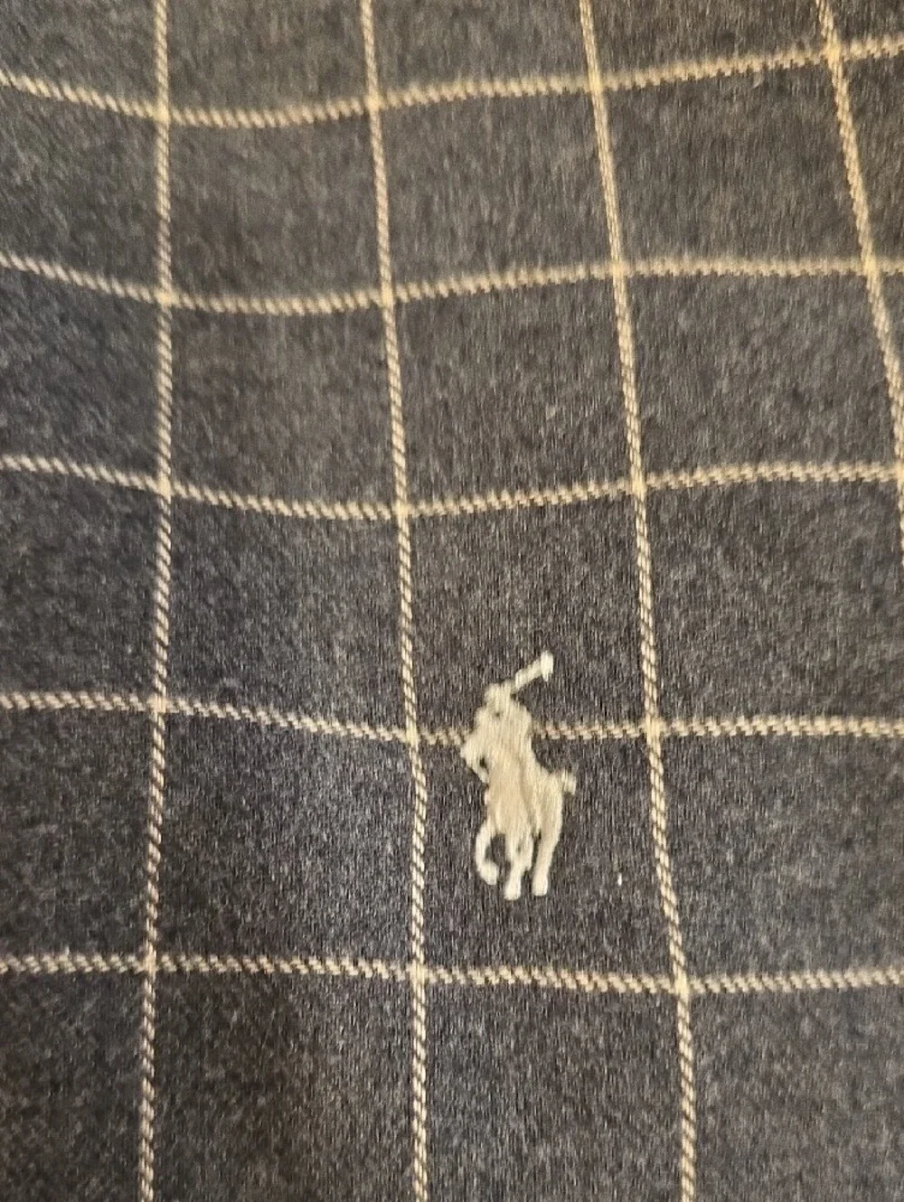Polo by Ralph Lauren Navy Windowpane Cardigan